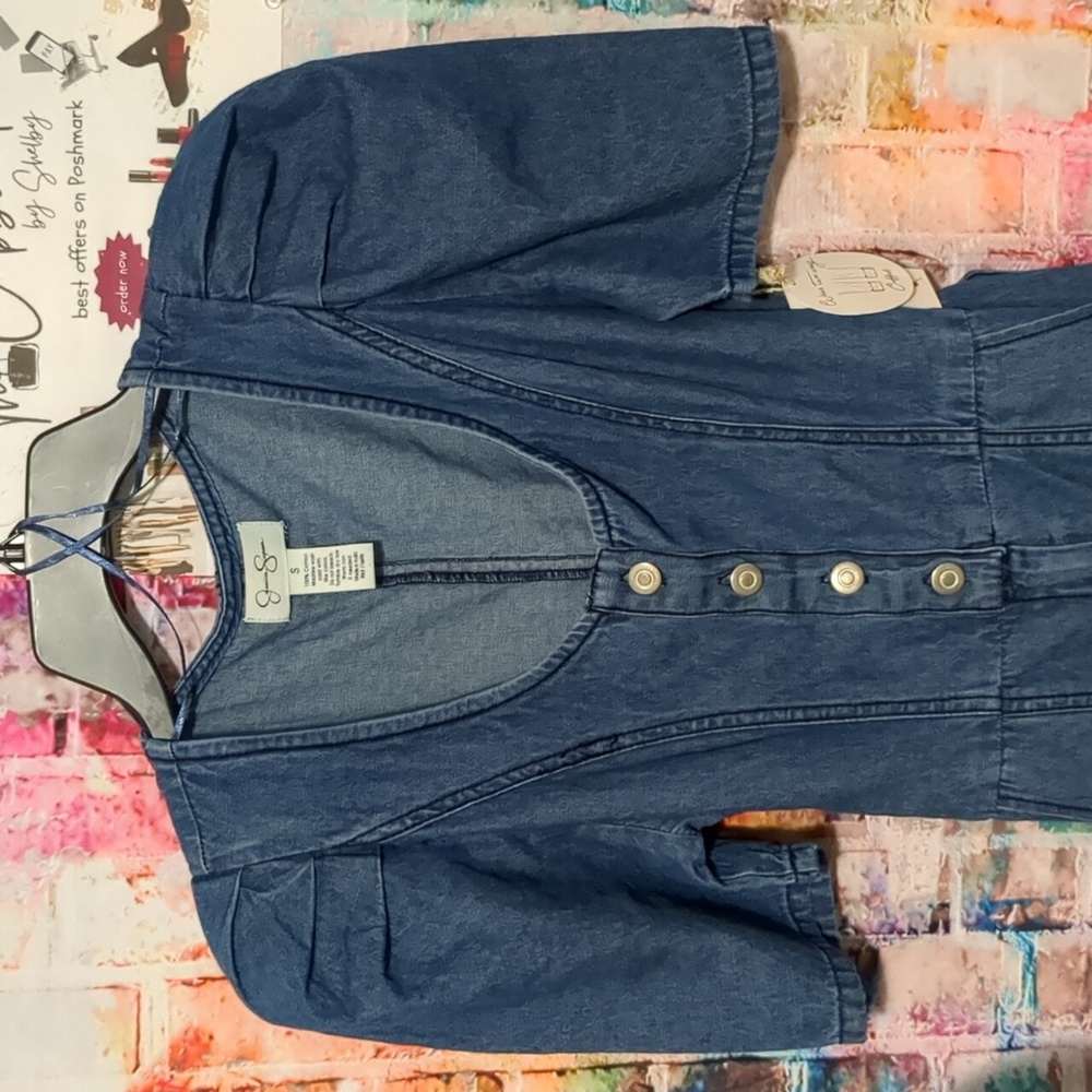 Jeans Jumpsuit by Jessica Simpson - Picture 3 of 8